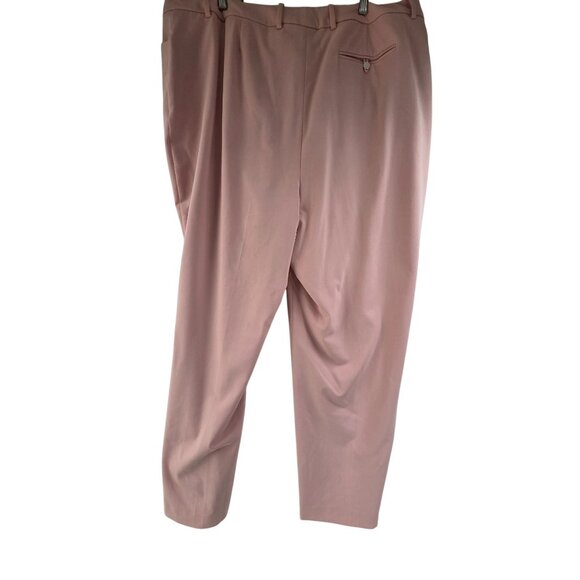 Calvin Klein Women's Dress Pants Cropped Flat Front Pink Size 18 Career Office - Picture 5 of 8